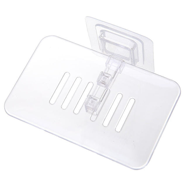 Bathroom Supplies Soap Box Dish Storage Plate Tray Holder Transparent Case Soap Holder Bathroom Container Organizers