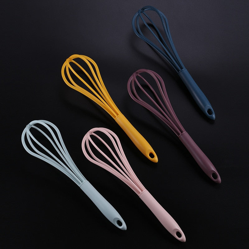 Kitchen Whisk Non-Slip Easy to Clean Egg Whisk Milk Frother Kitchen Utensil Kitchen Egg Tool