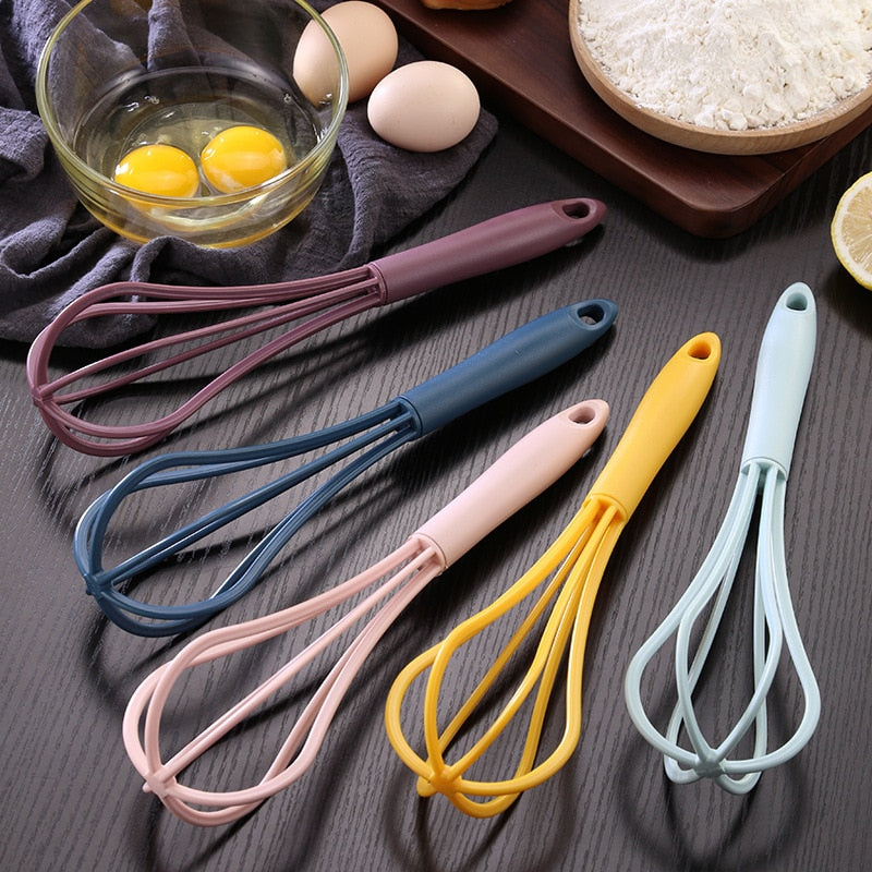 Kitchen Whisk Non-Slip Easy to Clean Egg Whisk Milk Frother Kitchen Utensil Kitchen Egg Tool