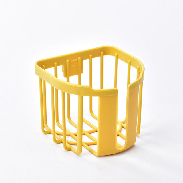 4 Color Mini  Punch-Free Hanging Storage Basket  Plastic Storage Box For Kitchen Bathroom Organizing  Mini Storage Case