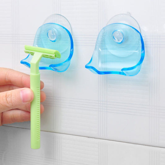 1/2PCS Punch Free Shaving Toothbrush Holder Shaving Shaver Storage Hook Wall Shelf Bathroom Razor Rack Wall Kitchen Accessories